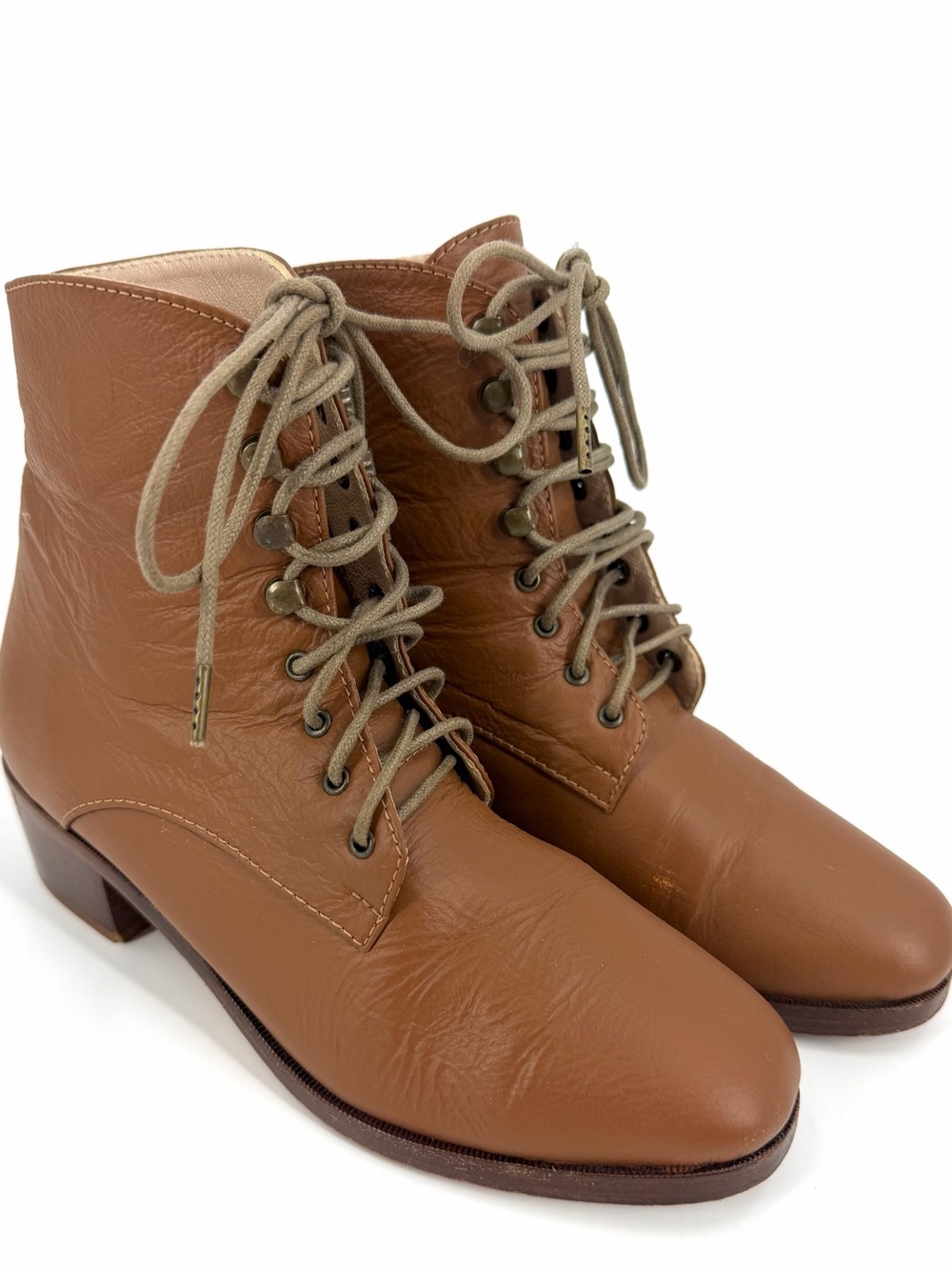Christy Dawn Dawn Lace Up Boots in Canyon Sz 6
